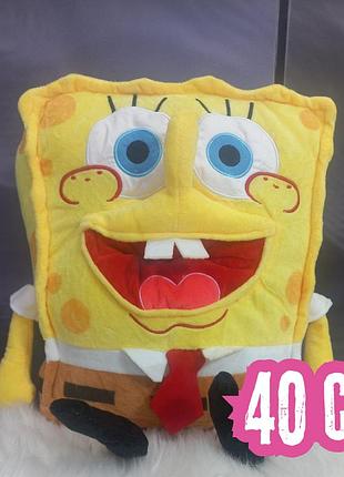 Мягкая игрушка интерьерная губка боб 3d 40см.  детские игрушки spongebob