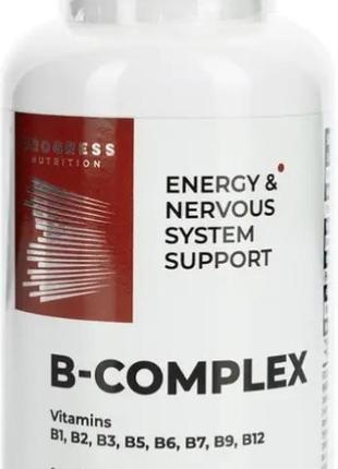 Комплекс витаминов группы б progress nutrition b-complex 90 tab