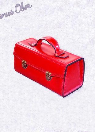 Сумочка для косметики (косметичка) из натуральной кожи2 фото