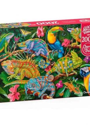 Пазли "дивовижні хамелеони" на 2000 деталей