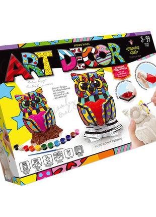 Креативное творчество "art decor" укр. artd-01 фигурка с гипса сова