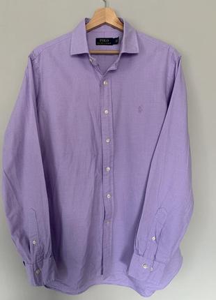 Сорочка polo ralph lauren фіолетовий колір