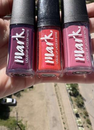 Avon mark liquid lip блеск для губ глянцевая помада и матовая