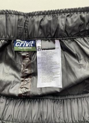 Спортивні штани плащовка чоловічі waterproof штаны crivit2 фото