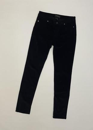 Штаны джинсы женские темно-синие мелкий вельвет sportmax code max mara group, размер м skinny