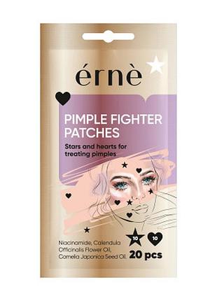 Точечные патчи erne против прыщей 20 шт. (сердца и звездочки)