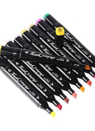 Набор маркеров для рисования touch 80 шт двусторонние профессиональные фломастеры для...