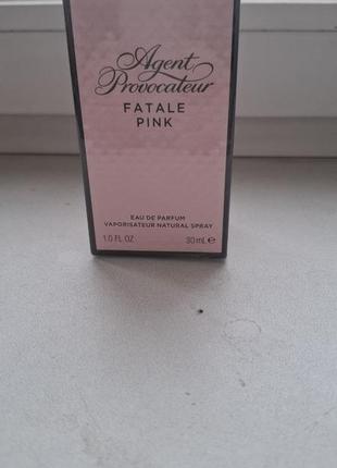 Agent provocateur fatale pink 30 мл парфюмированная вода оригинал