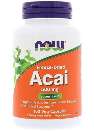 Now acai / асаї 500мг у капсулах №100