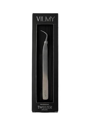 Професійний пінцет для нарощування вій vilmy (дельфін) d-50/2