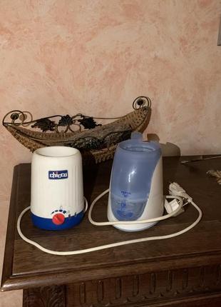 Электрический подогреватель бутылочек брендовый chicco tefal