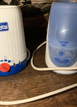 Электрический подогреватель бутылочек брендовый chicco tefal