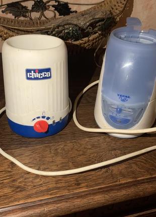Электрический подогреватель бутылочек брендовый chicco tefal