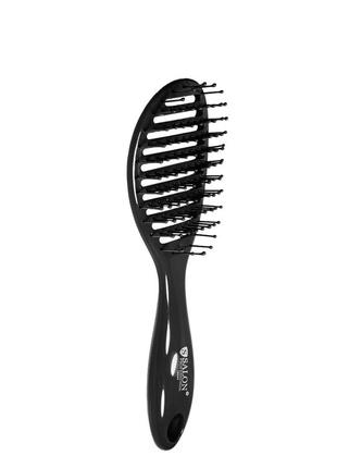 Щітка для волосся скелетна salon professional продувна 18004 чорна