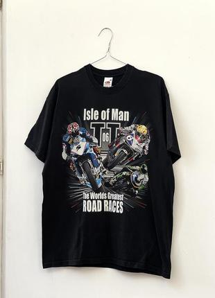 Футболка Vintage 80s fruit of the loom blanc футболка x isle of man tt festival races 2006 big logo vintage t shirt mens
