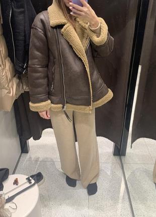 Дубленка зара zara