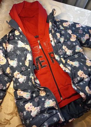 Красива осіння курточка на дівчинку h&m