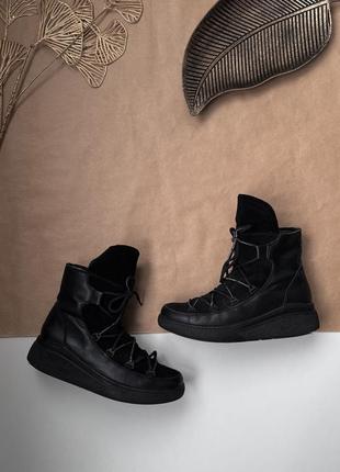 Черевики теплі шкіряні5 фото