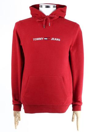 Tommy jeans худі з вишивкою утеплене флісом