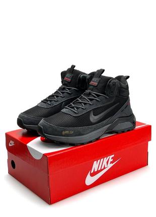 ✔️ чоловічі кросівки nike rivah gore-tex black grey fur