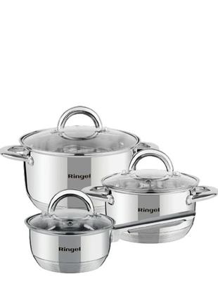 Набор посуды 6 предметов leipzig ringel rg-6004
