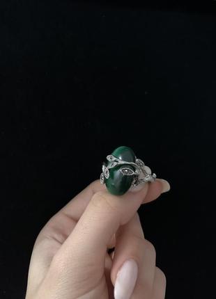 Обручка кольцо з натуральним каменем нова брендова перстень