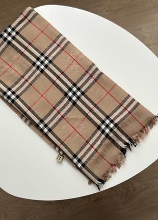 Кашеміровий шовковий шарф палантин burberry