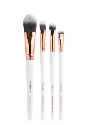 Набор кистей для макияжа из синтетического ворса 4 штуки topface special brush st901