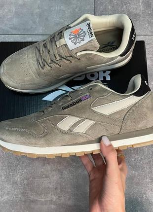 Reebok classic leather dark silver