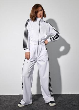 Спортивний костюм жіночий з лампасами🤍