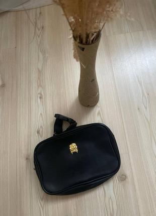 Бананка, сумка на пояс чорна прямокутна 18 karat tasche 3