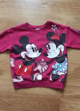 Бордовий светр світшот disney 92 98 см 2 3 роки