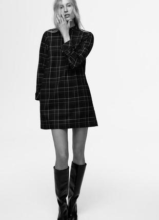 Сукня жіноча в клітинку хакі zara new