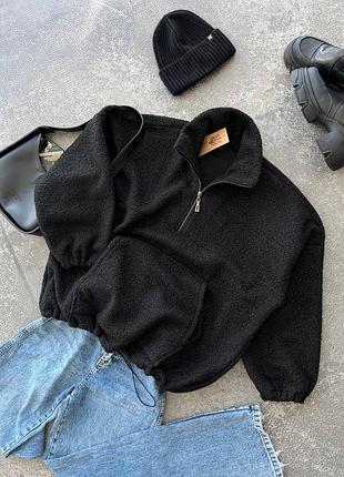 Жіноча кофта тедді плюшевий світшот барашек