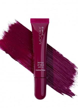 Бальзам для губ moday femme fatale peptides lips на основі пептидних комплексів maxi-lip та voluform 10 мл
