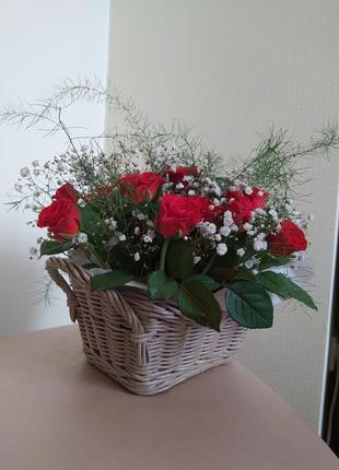 Сплету любые кашпо для цветов из бумажной лозы