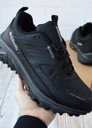Columbia nonslip goretex кроссовки термо гортекс колумбия черные на флисе ботинки низкие сапоги водонепроницаемые черные классические зимние осенние
