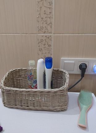 Органайзеры из бумажной лозы для ванной, кухни