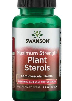 Комплекс рослинних стеролів від swanson(plant sterols - featuring cardioaid phytosterols) 400мг, 60 капсул