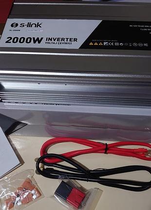 Инвертор для холодильников. s-link 4000вт-экспортный вар-т(евростандарт) для турции.2000wраб. мощность12/220v 7
