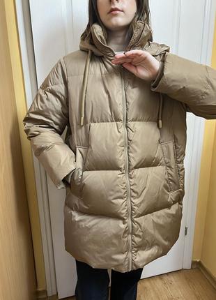 Пуховик удлиненный zara