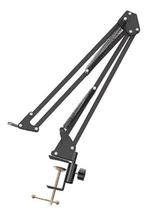 Штатив консольний кронштейн b35 type алюмінієвий стрижень 1/4 зуба + кругла пелюстка) подвійне металеве