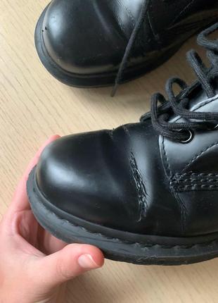 Чоботи черевики  dr. martens оригінал, ботинки мартінс оригінальні чорні шкіра шкіряні, 1460 mono 399 фото