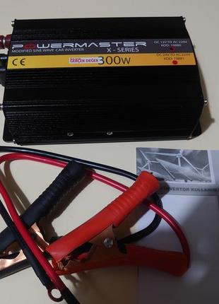 Інвертор 600вт-експортний варіант(євростандарт) для туреччини-300w реальних,перетворювач,12/220v