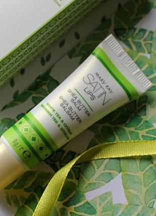 Бальзам для губ з маслом ши «білий чай і цитрус» mary kay 8 г2 фото