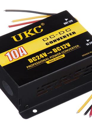 Інвертор (перетворювач напруги) ukc dc/24v dc-12v 10a (3386)