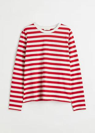 Лонгслинг в полоску h&amp;m 8