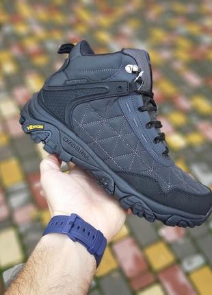 Кросівки зимові merrell tracking високі темно сірі