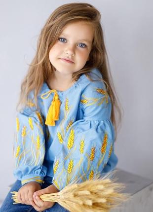 Вышиванка для девочки костяшки 116-140