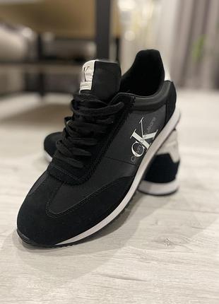 Кросівки келвін кляйн, комбіновані тканина та натуральний замш